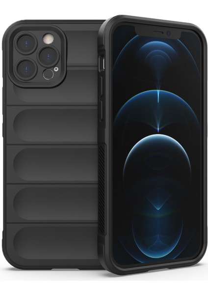 Iphone 12 Pro Tpu Telefon Koruyucu Kılıfı Için, Çarpışmaya Dayanıklı Sağlam Kabuk Kapağı Black (Yurt Dışından)