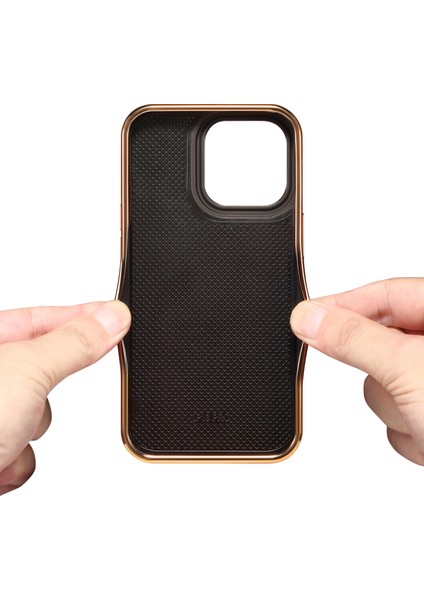 Iphone 12/12 Pro Telefon Kılıfı Için Mumsu Dokulu Elektraplatma Kılıfı Orijinal Inek Deri+Pu Deri+Pc Telefon Kapak Mavisi (Yurt Dışından)