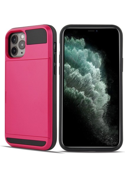 Pc + Tpu iPhone 12 Pro/iphone 12 Için Kart Tutucu Kabuğu ile (Yurt Dışından)