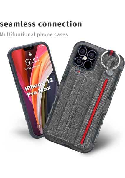 Iphone 12 Pro/iphone 12 Için Shouhushen Kumaş Kaplamalı Pc Tpu Kılıfı - Gri (Yurt Dışından) modelleri