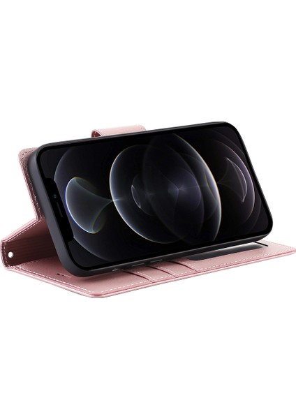 Iphone 12 Pro Max Pu Deri Stand Kapağı Manyetik Çıkarılabilir 2-1 Arada Sökülebilir Telefon Kılıf Golü Altın (Yurt Dışından) fiyatları