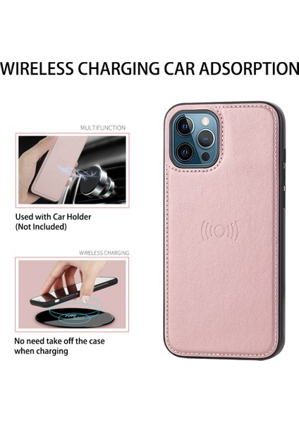 Iphone 12 Pro Max Pu Deri Stand Kapağı Manyetik Çıkarılabilir 2-1 Arada Sökülebilir Telefon Kılıf Golü Altın (Yurt Dışından) fırsatları