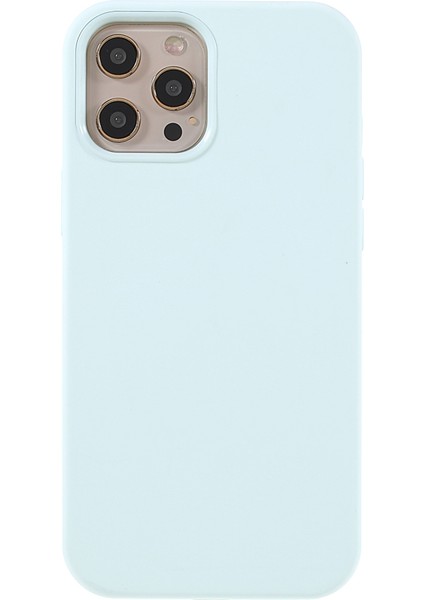 Iphone 12 Pro Max 6.7 Inç Için Yumuşak Dokunmatik Katı Silikon Tam Vücut Koruyucu Kasa - Sprey Mavi (Yurt Dışından)