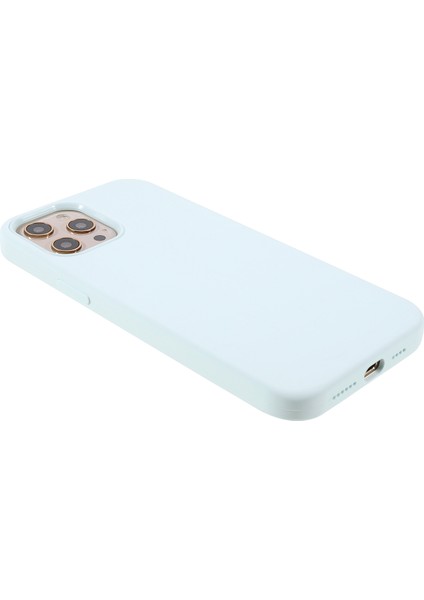 Iphone 12 Pro Max 6.7 Inç Için Yumuşak Dokunmatik Katı Silikon Tam Vücut Koruyucu Kasa - Sprey Mavi (Yurt Dışından)
