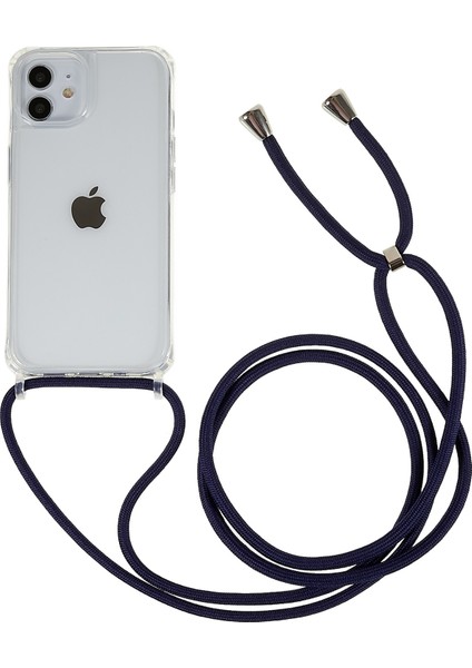 Iphone 12/12 Pro Telefon Kılıfı Için Ayarlanabilir Kiraplı Şok Geçirmez Tpu+Akrilik Arka Kapak-Dark Blue (Yurt Dışından)