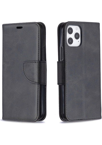 Pu Deri Cüzdan Stand Telefon Kılıfı Iphone 12 Pro/iphone 12 - Siyah (Yurt Dışından) fırsatları