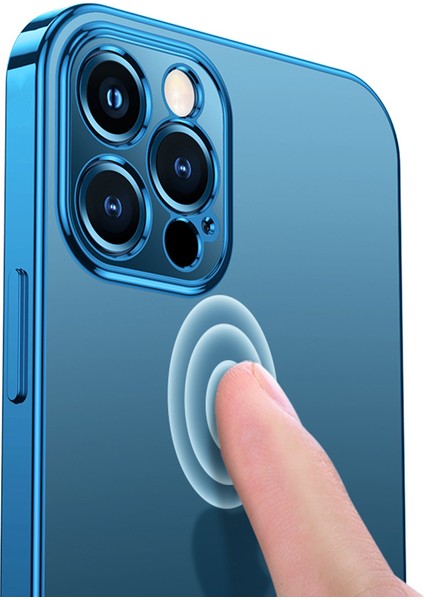 Elektrokaplatma Metalik Doku Kenarı Yumuşak Tpu Kasa Cep Telefonu Kapak Koruyucusu Iphone 12 Pro-Morası Için (Yurt Dışından) fırsatları