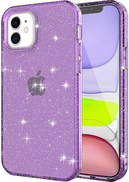 Iphone 12 Pro/12 Için Işıltılı Toz Tpu Telefon Kasası Kapsıyor - Mor (Yurt Dışından) fiyatları