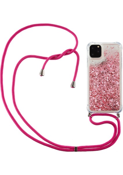 Glitter Powder Quicksand ve Tpu Kapağı Iphone 12 Pro/12 - Gül - (Yurt Dışından)