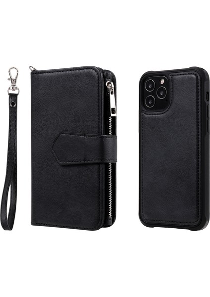 Kt Çok Fonksiyonlu Seri-4 Fermue Deri Cüzdan Telefon Kılıfı Iphone 12/12 Pro-Black Için (Yurt Dışından) modelleri