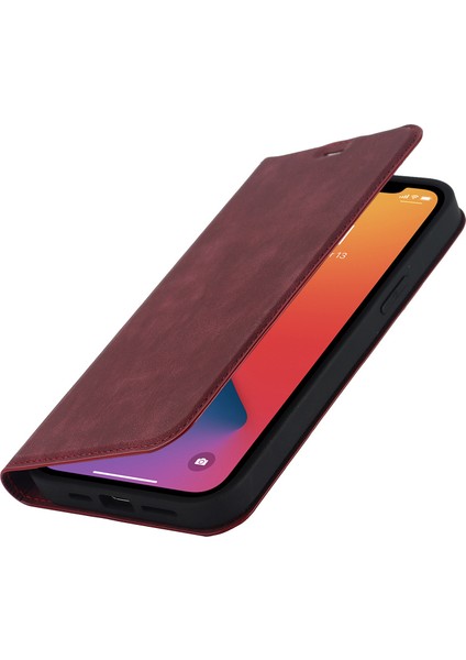 Iphone 12 Pro Max Pu Deri Kart Tutucu Için Kapak Manyetik Otomatik Kapanış Rfıd Blomak Stans Telefon Kasası (Yurt Dışından) fırsatları