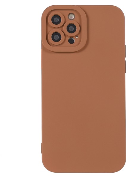 Kauçuk Yüzey Pürüzsüz Dokunmatik Kesintisiz Tpu Telefon Kılıfı Iphone 12 Pro-Brown Için (Yurt Dışından) fiyatları