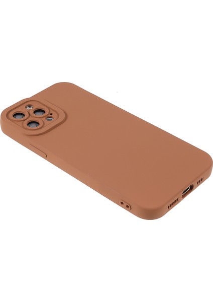 Kauçuk Yüzey Pürüzsüz Dokunmatik Kesintisiz Tpu Telefon Kılıfı Iphone 12 Pro-Brown Için (Yurt Dışından) fırsatları