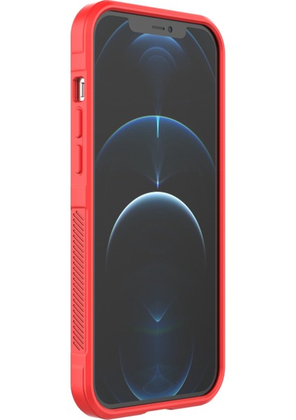 Iphone 12 Pro Max 6.7 Inç Tpu Telefon Koruyucu Kılıfı, Fall Anti -Futged Geri Kabuk Kapağı - Kırmızı (Yurt Dışından) fiyatları