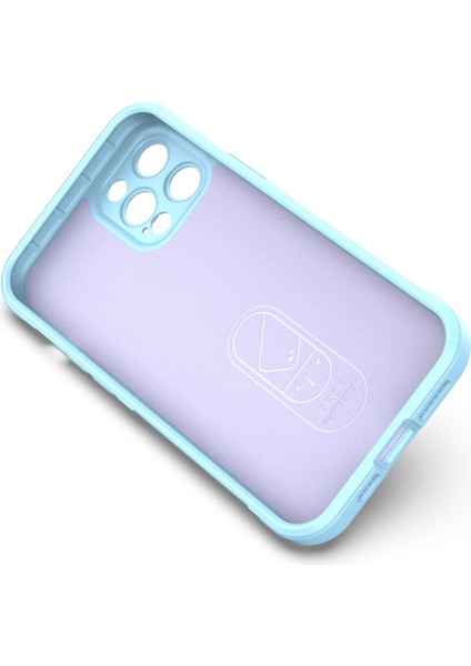 Iphone 12 Pro Max 6.7 Inç Tpu Telefon Koruyucu Kılıfı, Fall Anti-Fall Rest Geri Kabuk Kapağı Baby Blue (Yurt Dışından) modelleri