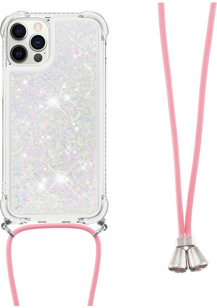 Iphone 12 Pro Max-Sılver Için Kahçe Ile Şok Geçirmez Dinamik Quicksand Tpu Cep Telefonu Koruyucu Kapak (Yurt Dışından) fiyatları