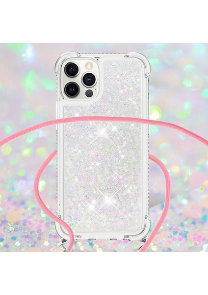 Iphone 12 Pro Max-Sılver Için Kahçe Ile Şok Geçirmez Dinamik Quicksand Tpu Cep Telefonu Koruyucu Kapak (Yurt Dışından) fırsatları