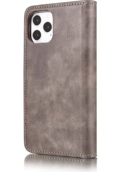 Iphone 12 Pro Max Telefon Kılıfı Söndürülebilir 2'si 1 Arada Çizgi Anti Deri Deri Cüzdan Kabuğu+Pc Geri Kabuk-Grey (Yurt Dışından) fırsatları