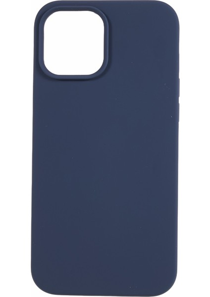 Iphone 12/12 Pro Sıvı Silikon Telefon Kılıfı Yumuşak Astar Anti-Çizelge Telefon Kapak Midnight Mavi (Yurt Dışından)