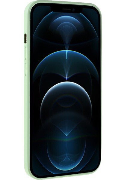 Iphone 12 Pro Max 6.7 Inç Için Anti-Çizik Sıvı Silikon Arka Kapak-Açık Yeşil (Yurt Dışından) modelleri