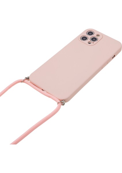 Iphone 12 Pro Max Tpu Için Telefon Kılıfı Fiber Astar Kauçuklu Akıllı Telefon Kapağı Long Lanyard-Pink ile (Yurt Dışından) fiyatları