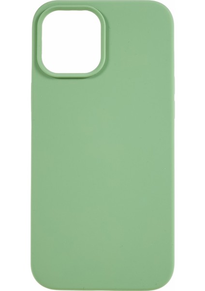 Iphone 12/12 Pro Sıvı Silikon Telefon Kılıfı Yumuşak Astar Anti-Çizelge Telefon Kapak Matcha Yeşil (Yurt Dışından)