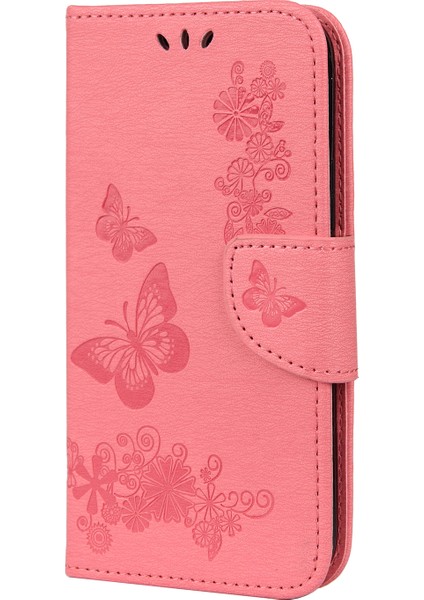 Iplower Kelebek Deri Cüzdan Kılıfı Iphone 12 Pro Max 6.7 Inç - Pembe (Yurt Dışından) fiyatları