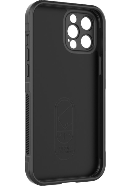 Iphone 12 Pro Max 6.7 Inç Tpu Telefon Koruyucu Kılıfı Için, Fall Anti -Fall Rest Geri Kabuk Kapağı - Siyah (Yurt Dışından)