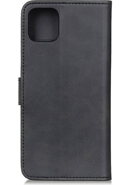 Pu Deri Manyetik Cüzdan iPhone 12 Pro/iphone 12 Için Telefon Kabuğu - Siyah (Yurt Dışından) modelleri