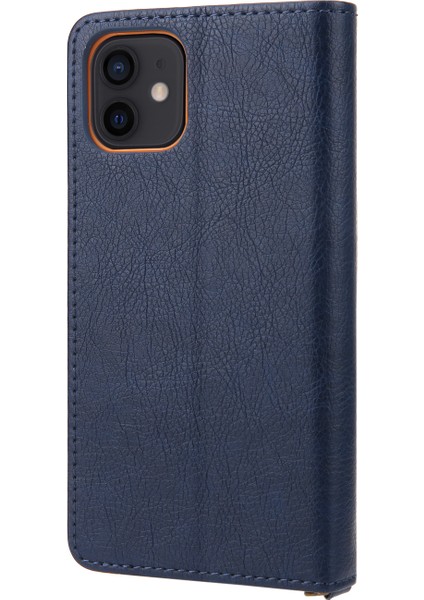 Pu Deri Kart Yuvaları Iphone 12/12 Pro - Mavi Için Cüzdan Telefon Kapak Kılıfı (Yurt Dışından) fiyatları