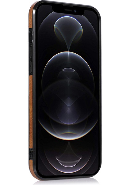 Iphone 12 Pro Logo Için Anti Drop Telefon Kılıfı Yumuşak Tpu+Pu Telefon Kapağını Görüntüle - Brown (Yurt Dışından) modelleri