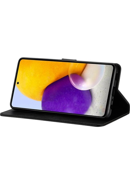 Manyetik Kapatma Toka Deri Telefon Cüzdan Stand Kılıfı Iphone 12/12 Pro-Black Için (Yurt Dışından)