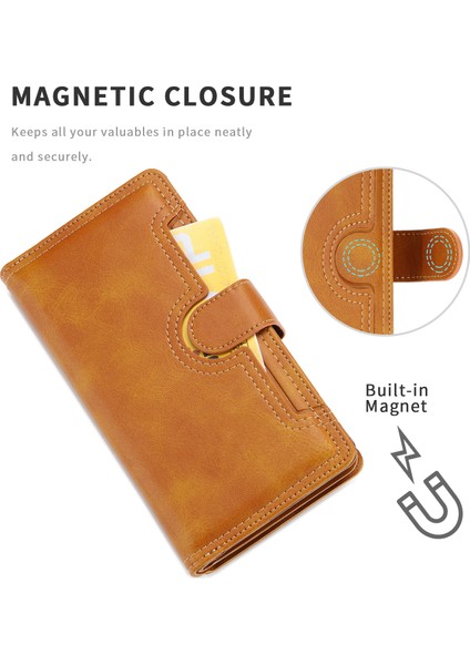 Iphone 12/12 Pro Telefon Kılıfı Anti -Çizgi Anti Şok Geçirmez Çoklu Kart Yuvaları Bölünmüş Deri Telefon Kapağı Telefon Çantası Kılıfı -Brown (Yurt Dışından) fiyatları