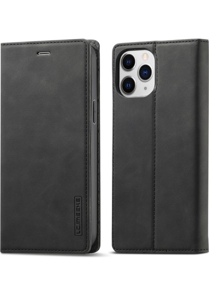 Iphone 12/12 Pro Için Güçlü Manyetik Deri Telefon Kılıfı - Siyah (Yurt Dışından) modelleri