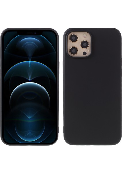 Iphone 12 Pro/12 Için Anti -Drop Sıvı Silikon Arka Kapak - Siyah (Yurt Dışından)