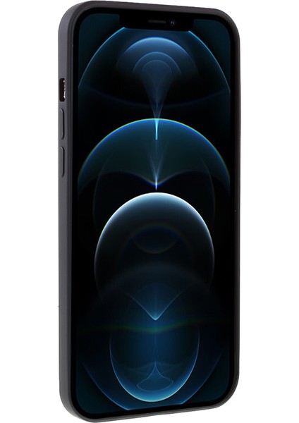 Iphone 12 Pro/12 Için Anti -Drop Sıvı Silikon Arka Kapak - Siyah (Yurt Dışından)