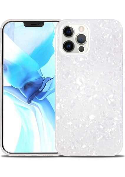 Iphone 12 Pro Max Telefon Kılıfı Için Imd Tpu Çerçevesi ile Sert Akrilik Anti-Drop Koruyucu Telefon Vaka-Beyaz (Yurt Dışından)