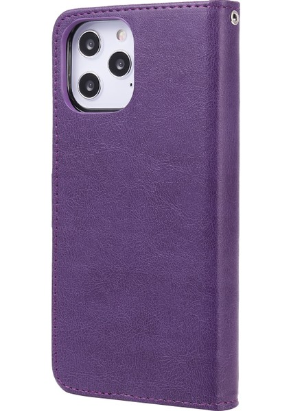 Iphone 12 Pro Maks-Doğum Için Anti-Fall Manyetik Çıkarılabilir 2 Bir Arada Stand Standı Deri Kılıf (Yurt Dışından)