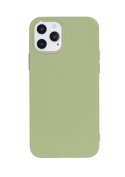 Iphone 12 Pro/iphone 12 Için Saf Renk Mat Yumuşak Tpu Kapak Telefon Kılıfı - Yeşil (Yurt Dışından)