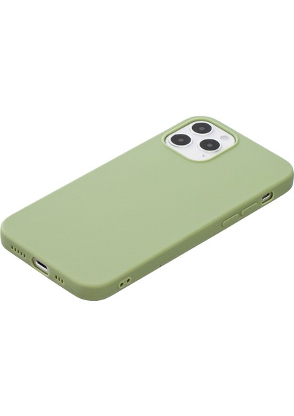 Iphone 12 Pro/iphone 12 Için Saf Renk Mat Yumuşak Tpu Kapak Telefon Kılıfı - Yeşil (Yurt Dışından) fiyatları