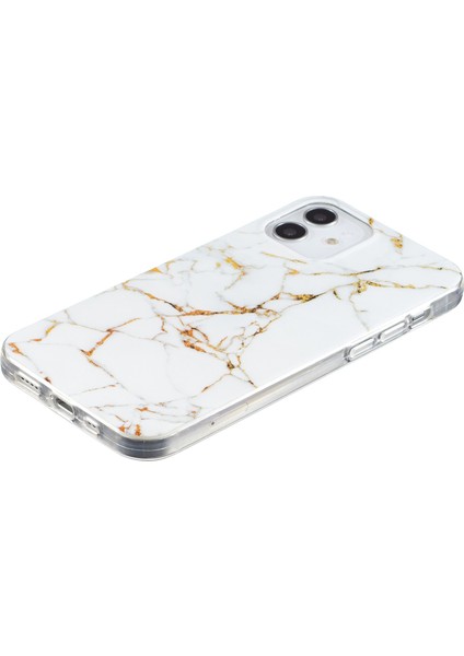 Iphone 12/12 Pro Telefon Kılıfı Için Imd Mermer Desen Yumuşak Tpu Koruyucu Kılıf Cep Telefonu Anti-Çizgiye Geri Kapak-Beyaz (Yurt Dışından) fiyatları
