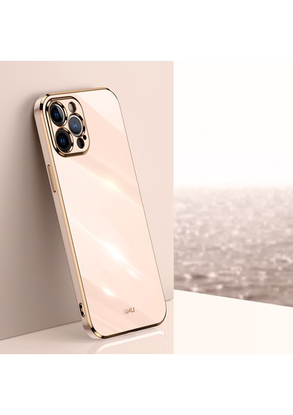 Iphone 12 Pro Telefon Kılıfı Için Tpu Koruyucu Kapak Hassas Lens Kesim Telefon Geri Kılıf Elektrapılaşma Altın Kenar-Pink (Yurt Dışından) fırsatları