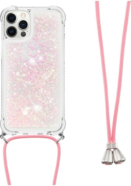 Şok Geçirmez Dinamik Quicksand ve Tpu Cep Telefonu Koruyucu Kapak Iphone 12 Pro Max-Pink Için Kradard ile (Yurt Dışından)