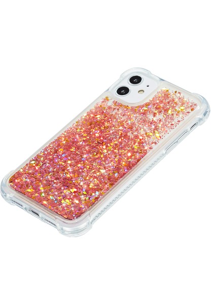 Glitter Powder Quicksand ve Tpu Telefon Kapağı Iphone 12 Pro/iphone 12 - Turuncu (Yurt Dışından) modelleri