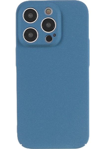 Iphone 12 Pro Phone Mat Mat Doku Anti -Çizelge Sert Pc Telefon Kılıfı - Mavi (Yurt Dışından)