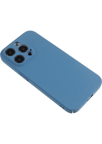 Iphone 12 Pro Phone Mat Mat Doku Anti -Çizelge Sert Pc Telefon Kılıfı - Mavi (Yurt Dışından)