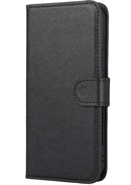 Iphone 12 Pro Max 6.7 Inç Için Çapraz Cilt Deri Çıkarılabilir Tpu Arka Kabuk - Siyah (Yurt Dışından) fiyatları