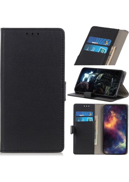 Iphone 12 Pro/iphone 12 Için Pu Deri Cüzdan Standı Telefon Kabuğu - Siyah (Yurt Dışından)