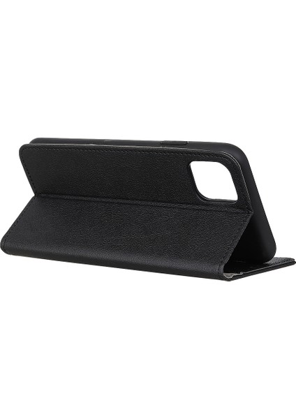 Iphone 12 Pro/iphone 12 Için Pu Deri Cüzdan Standı Telefon Kabuğu - Siyah (Yurt Dışından) fırsatları