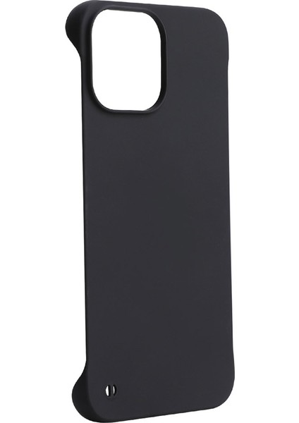 Iphone 12 Pro Max Için Max 6.7 Inç Sert Pc Ince Işık Kauçuk Mat Şok Geçirmez Telefon Kılıfı Kapak Black (Yurt Dışından)